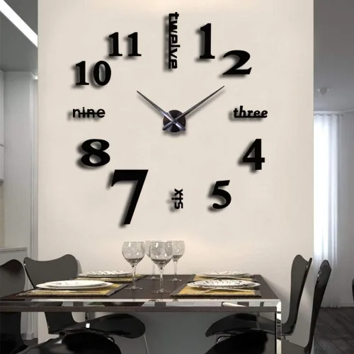 FASHION in THE CITY Relojes de pared grandes sin marco en 3D, diseño moderno, para decoración DIY, superficie de espejo, para sala, dormitorio, Café