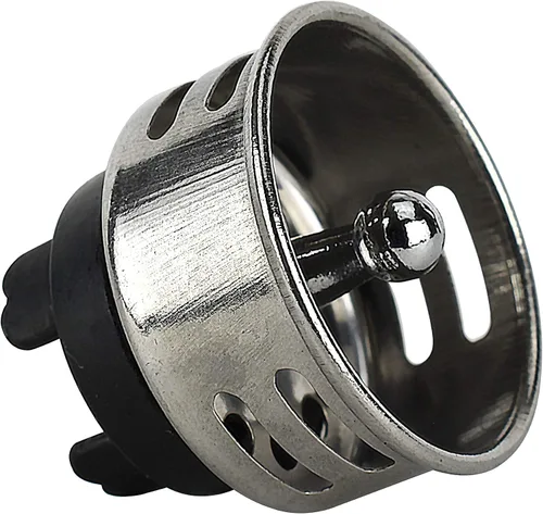 Miniatura 4 de Plumb Pak Keeney - Colador de fregadero de acero inoxidable Junior Duo de 878 piezas con canasta, se adapta a aberturas de 2 o 2-1/2 pulgadas, cromo
