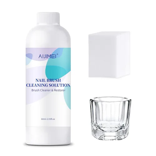 Miniatura 9 de Limpiador de pinceles de uñas de gel y gel para aplicación acrílica, puede disolver rápidamente los residuos, limpiador de brochas de uñas acrílicas