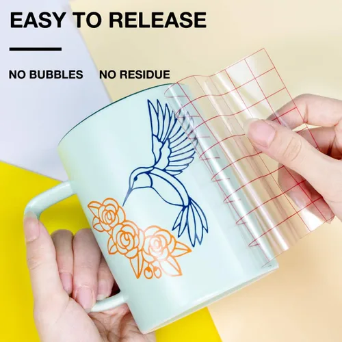 Miniatura 5 de Rollos de vinilo permanentes adhesivo para Cricut, rollo de vinilo blanco de 12.0 in x 35 ft para Cricut. Siluetas, letreros, álbumes de recortes
