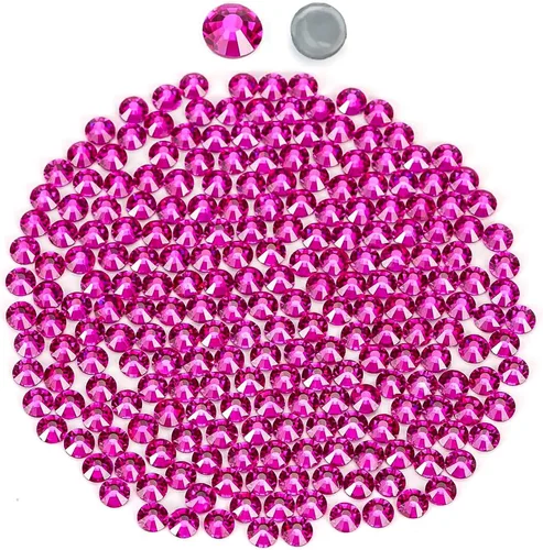 Miniatura 11 de Cristales negros redondos Hotfix de vidrio plano (SS12/3.2MM/1440pcs)