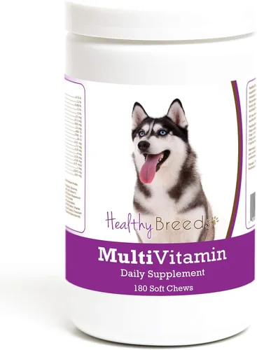 Healthy Breeds Siberian Husky Multivitamínico Masticable Suave para Perros 180 Recuento