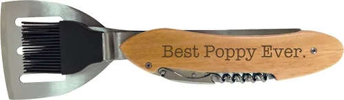 Miniatura 2 de ThisWear Regalo de cumpleaños para el abuelo Best Poppy Ever BBQ Grill Multi Tool Barbacoa Espátula Accesorios