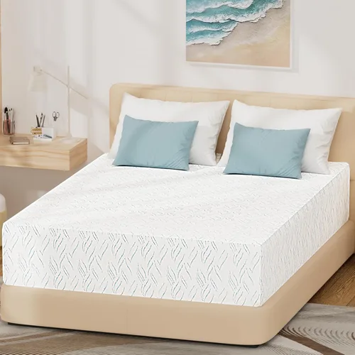 Miniatura 9 de Colchón Full de Espuma Viscoelástica, Colchón de Espuma Viscoelástica de 10 Pulgadas en una Caja, Sin Fibra de Vidrio, Sensación Media, Capas