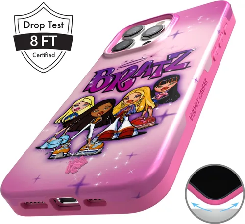 Miniatura 5 de VELVET CAVIAR x Bratz - Funda para iPhone 15 Pro Max, compatible con MagSafe, probada en caídas de 10 pies, rosa, ángeles de aerógrafo Aerógrafo