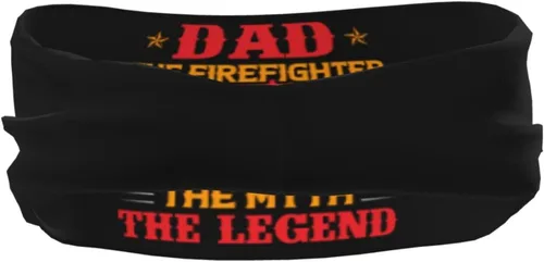 Miniatura 5 de Dad The Firefighter The Myth The Legend Headband for Men Women Sports Sweatband for Fitness Exercise Moisture Wicking Running Yoga Hairbands