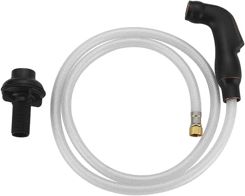 Cabezal rociador lateral para fregadero de cocina, cabezal rociador con manguera y soporte de repuesto para grifo de conector de fregadero de 1/4