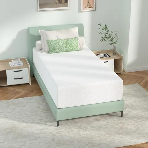 Miniatura 21 de Colchón individual de 5 pulgadas para niños, colchón de espuma viscoelástica de gel para un sueño cómodo y alivio de presión, soporte de firmeza