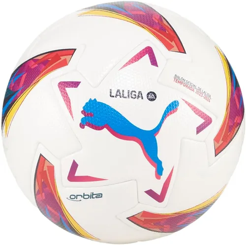 La Liga 1 FIFA Quality Pro Match Ball - Pelota oficial utilizada en el mejor vuelo español, juego robusto y aerodinámico, diseño clásico de Puma