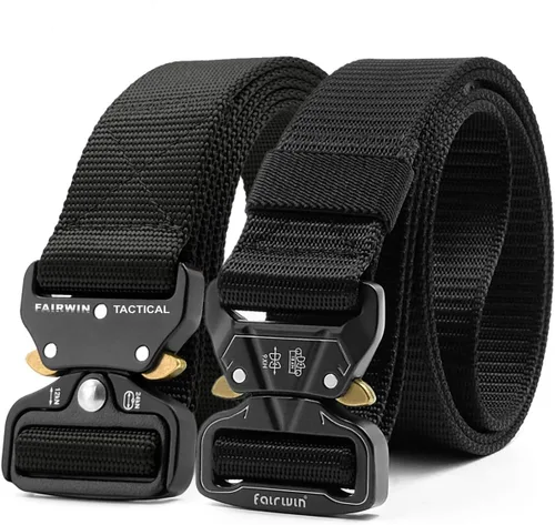 Miniatura 8 de Fairwin - Cinturón táctico militar, 2 unidades de 1.5 pulgadas, cinturón de herramientas para hombres
