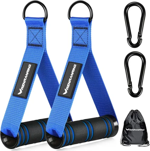 RENRANRING Asas de Ejercicio para Gimnasio, Accesorios de Reemplazo para Poleas de Máquina de Cable, Banda de Resistencia y Entrenador de Fuerza,