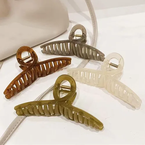 Miniatura 37 de Pinzas para el cabello grueso, paquete de 4 pinzas de gelatina extra grandes para mujeres, accesorios para el cabello de 4.75 pulgadas para mujeres