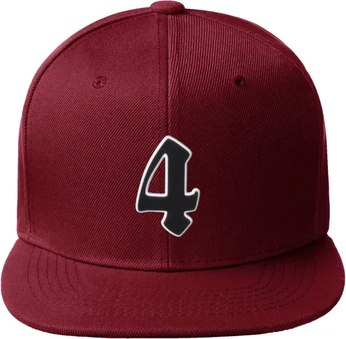 Miniatura 1017 de Daxton Gorra clásica con visera de billete plano con letras del alfabeto inglés antiguo de la A a la Z