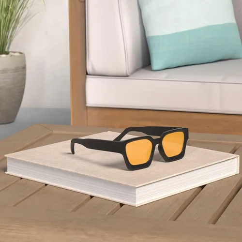 Miniatura 71 de VANLINKER Gafas de sol cuadradas gruesas para hombres y mujeres, retro, rectangulares, con protección UV400, VL9731