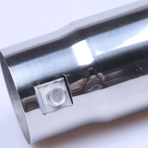 Miniatura 3 de Unifizz Tubo de escape de 2.480 in de entrada de aire de acero inoxidable cromado para tubo de escape apto para diámetros de 1.25 a 2 pulgadas
