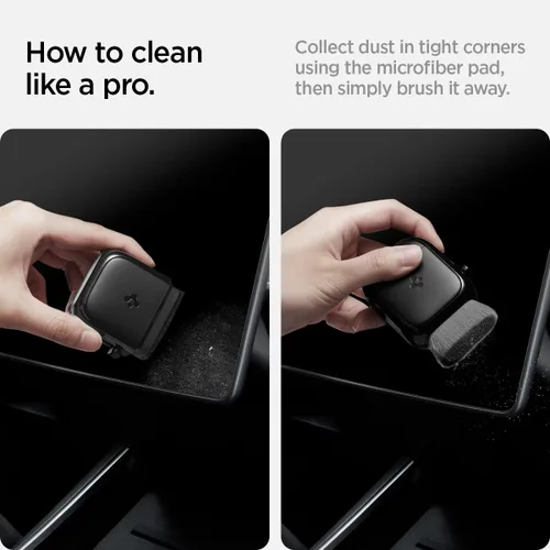 Miniatura 2 de Spigen EZ Slide & Brush - Limpiador de pantalla para Tesla Modelo Y 2025/26 (Juniper) y 3/Y/S/X/Cybertruck y pantallas, teléfonos, computadoras Negro