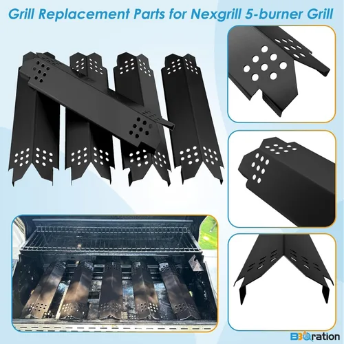 Miniatura 4 de Kit de piezas de repuesto BBQration para Nexgrill de 5 quemadores 720-0888 720-0888N 720-0888A, de 4 quemadores 720-0830H 720-0830, rejilla