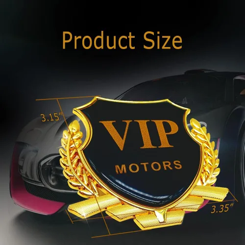 Miniatura 2 de Adhesivo de metal VIP 3D para automóvil, decoración de emblema de automóvil, decoración de automóvil, calcomanías de insignia VIP para automóviles