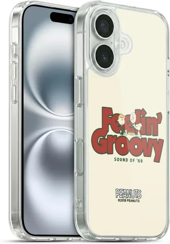 Miniatura 57 de Head Case Designs Funda de gel Woodstock 50th con licencia oficial de Peanuts Snoopy Guitar 1969 [protección de grado militar] compatible con Apple