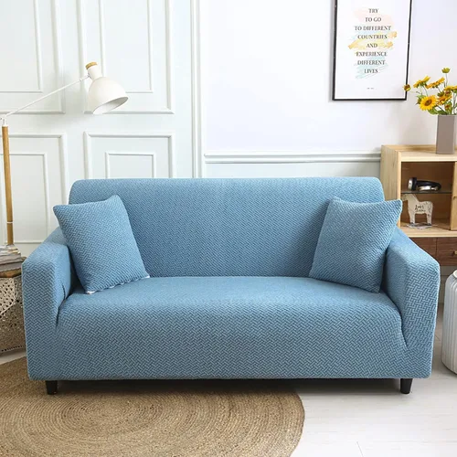 Miniatura 13 de Funda elástica para sillón, funda de sillón gruesa y elástica de tela jacquard, protector de muebles de color sólido, funda de sofá para niños