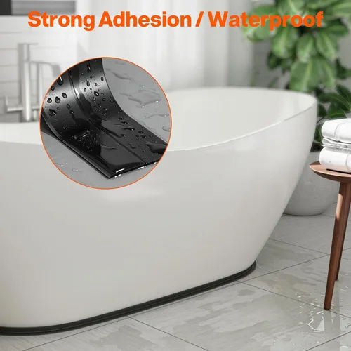 Miniatura 5 de Dstorelhp Cinta autoadhesiva impermeable, cinta decorativa para calafatear para cocina, encimera, baño, fregadero, bañera, inodoro, ducha