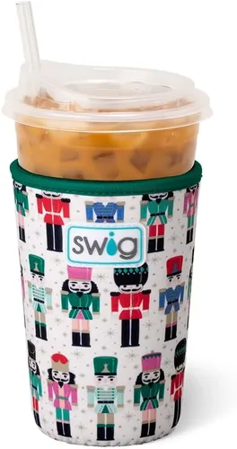 Miniatura 34 de Swig Life Coolie de Taza Helada Mediana, Funda Aislante de Taza de Café Helado de Halloween de 22oz con Asa, Coolie Aislado de Neopreno Mantiene