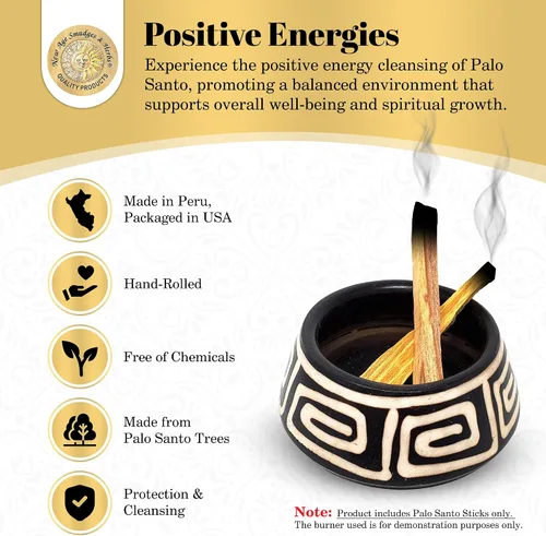 Miniatura 3 de Sacred Palo Santo - Varillas de incienso de madera – New Age Smudges & Herbs Arnés de madera sagrada para limpieza, meditación y energía De