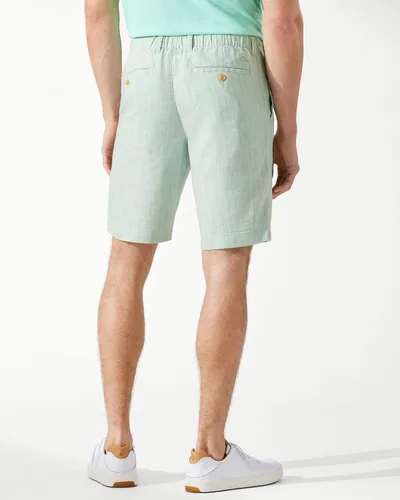 Miniatura 2 de Tommy Bahama Harbor Herringbone Pantalones cortos de golf con cintura elástica parcial