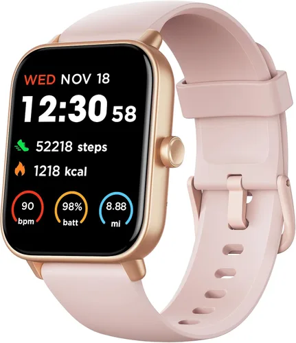 Miniatura 11 de Fitpolo Reloj inteligente para mujer, pantalla táctil de 1.8 pulgadas, llamada Bluetooth, Alexa integrado, monitor SpO2 de frecuencia cardíaca 24/7