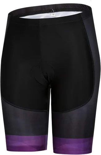 Miniatura 126 de Camiseta de ciclismo para mujer, manga corta y pantalones cortos de ciclismo acolchados para verano