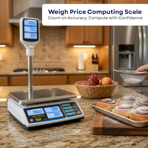 Miniatura 2 de Aquos Báscula digital de cocina clase III legal para precios de comercio, báscula de alimentos y venta al por menor con pantalla LCD retroiluminada