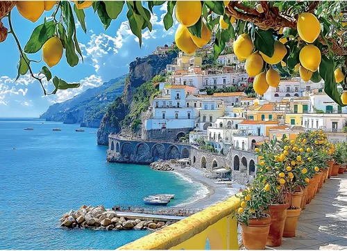 Miniatura 34 de MINIWAN Rompecabezas de 300 piezas de la Costa Amalfi, rompecabezas de alta calidad para adultos, estilo rústico, 17 x 11 pulgadas Premium Jigsaw