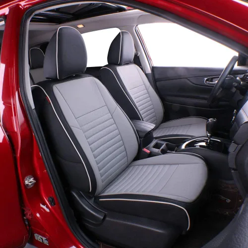 Miniatura 15 de EKR Rogue Seat Covers Custom Fit for Nissan Rogue Sport & Hybrid S/SV/SL 2017 2018 2019, Leather Car Seat Cover Full Set,Faux Leather(Black