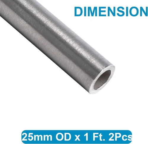 Miniatura 3 de Vigorous 63.5mm DE x 1 pie. Tubo de acero inoxidable 304, tubería de acero inoxidable sin costuras, tubo de metal redondo para manualidades DIY