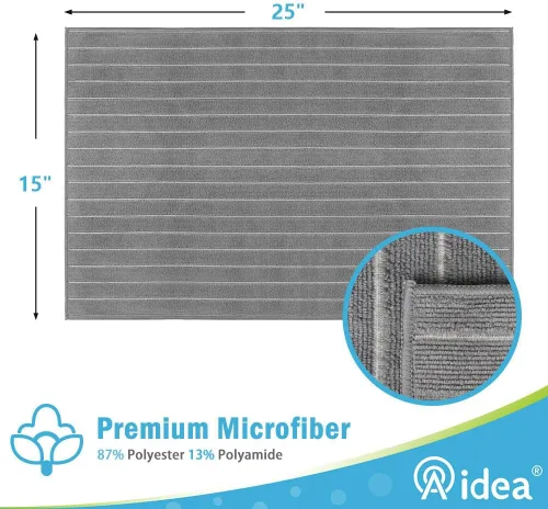 Miniatura 2 de AIDEA Paquete de 8 toallas de cocina de microfibra, toallas de cocina de microfibra, suaves y absorbentes, paños de cocina multiusos para el hogar