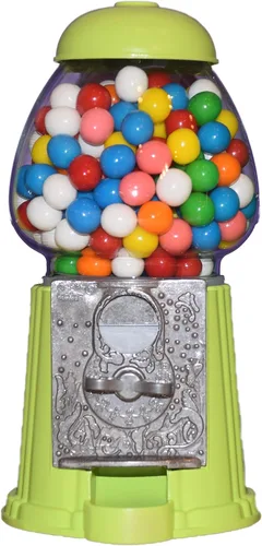 Miniatura 6 de Máquina clásica de chicle/dispensador de dulces, 9 pulgadas - negro