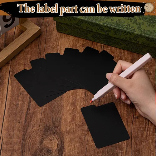 Miniatura 5 de Lewtemi 50 separadores de tarjetas, separadores de páginas de tarjetas intercambiables, separadores de juego para suministros de almacenamiento