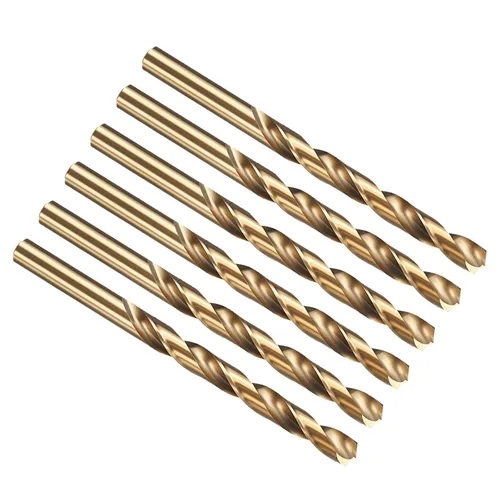 Miniatura 27 de PATIKIL Broca Jobber de 0.039 in, vástago recto M35 cobalto 5% acero de alta velocidad 135° acabado dorado para metal duro de acero inoxidable - 2