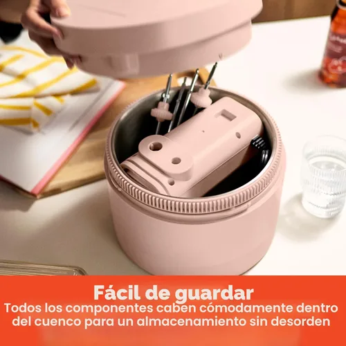 Miniatura 4 de bella Batidora de mano y de pie de 3.5 cuartos, mezcladora eléctrica 2 en 1 con tazón, gancho para masa, batidor y batidor de huevos, mezcladora