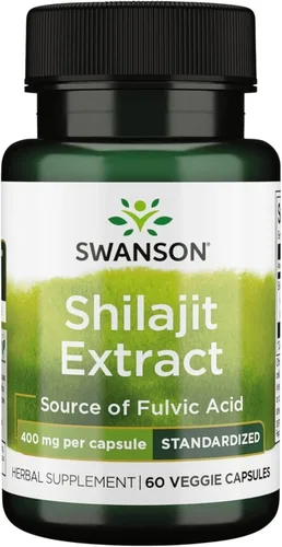 Swanson Extracto de Shilajit - Suplemento de hierbas que promueve el crecimiento celular - Fórmula natural para el bienestar general - (400