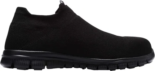 Miniatura 6 de LARNMERN Calcetines de punta de acero zapatos de seguridad para el trabajo zapatos ligeros industriales y de construcción sin cordones
