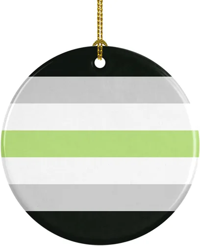 Miniatura 24 de Caroline's Treasures Trigender Pride - Adorno de cerámica para colgar en el árbol de Navidad, para el hogar, Navidad, fiestas, regalo, 3 pulgadas