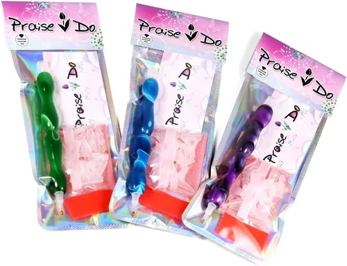 Miniatura 5 de Praise V Do Kit de accesorios de herramienta de bolígrafo de perforación de pintura de diamante, selector de gemas de diamantes de imitación para X