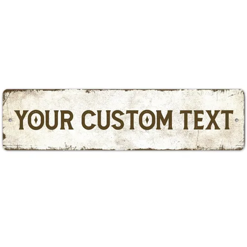 Letrero rústico personalizado, letreros metálicos personalizados, regalo para él, hombres, papá, cueva de hombre, uso en interiores y exteriores, 4