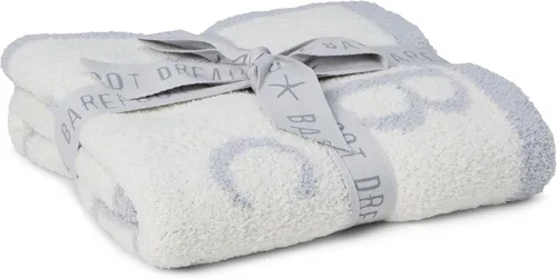 Miniatura 3 de Manta Barefoot Dreams® CozyChic® ABC, Rosa Polvoriento/Crema