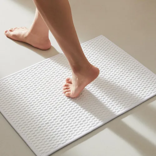 Miniatura 84 de TYUU Alfombras de Baño Antideslizantes Lavables, Tapete de Baño Súper Absorbente Delgado de Pila Baja para Secar Rápido, Alfombra de Baño Pequeña