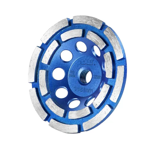 SALI Ruedas de molienda de hormigón de 4.5 pulgadas 16 segmentos de turbo diamante Arbor de 5/8-11 Rueda de molienda de diamante apta para la