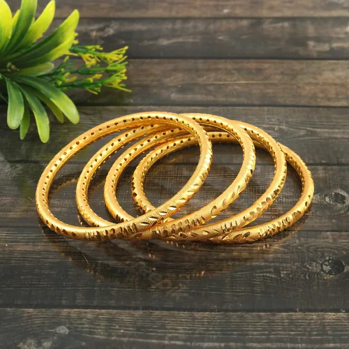Miniatura 4 de Bangles Indian Rajasthani Handmade Meena Work Gold Plated Ad size 2.8 inch normal size Traditional Jewelry gifting wedding 6364
