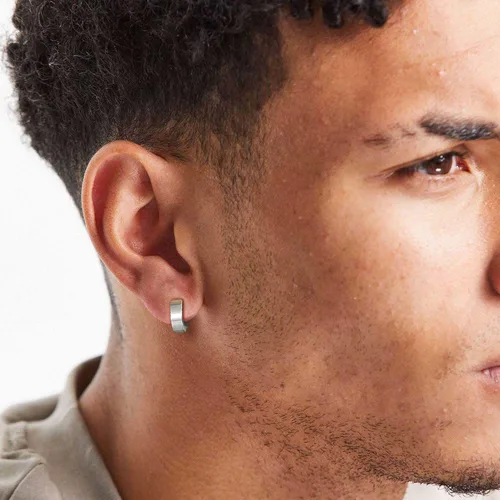 Miniatura 12 de Jstyle 6 pares de aretes tipo dormilona de acero inoxidable con circonita cúbica para mujeres y hombres