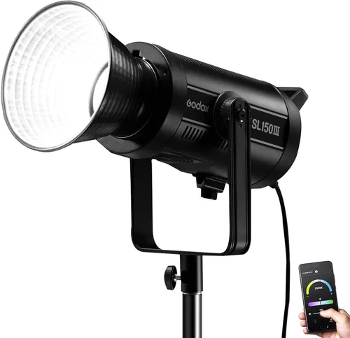 Miniatura 3 de Godox SL-60W versión mejorada SL60IID 70W LED luz de video, 8 efectos FX, control de aplicación, montaje Bowens, fácil de llevar, luz de video Negro